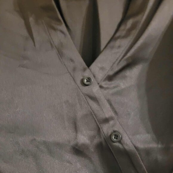 Magnolia Boutique Black Satin Dress NEVER WORN!! - Picture 3 of 5